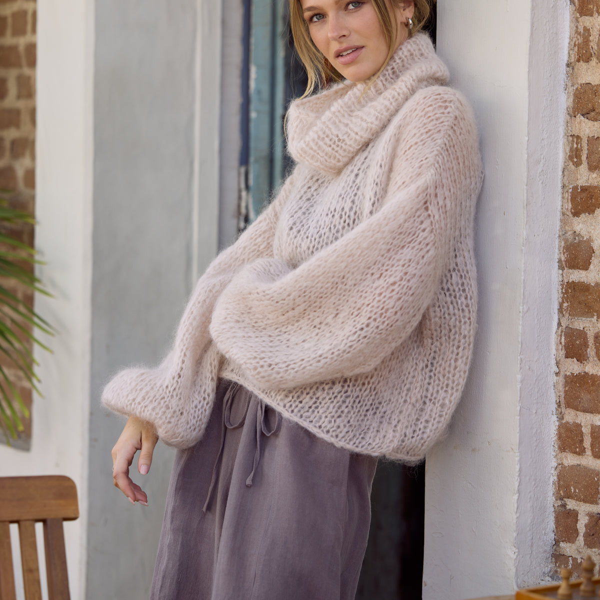 Claire Sweater | Double Strand Mohair – Nomad Chic