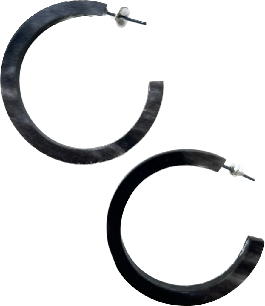 Horn Hoop Earrings Large Nomad Chic